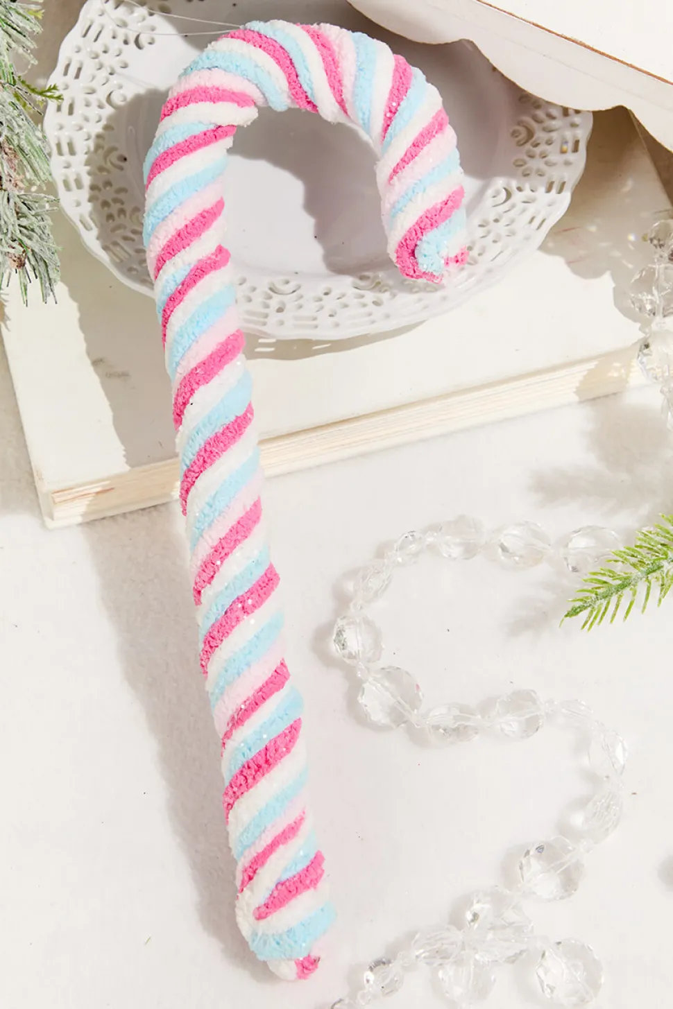 11.5" Chenille Sweets Candy Cane