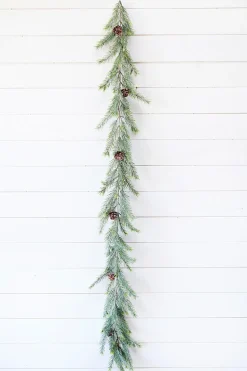 6' Christmas Frosted Arrowhead Garland