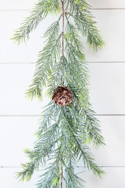 6' Christmas Frosted Arrowhead Garland