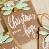 4.5" Christmas Gives Hope/Love/Joy Ornament