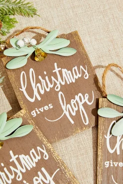 4.5" Christmas Gives Hope/Love/Joy Ornament