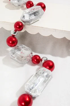 40" Christmas Jewels With Ball Ornament Garland