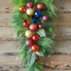 32” Christmas Pine/Ball Swag