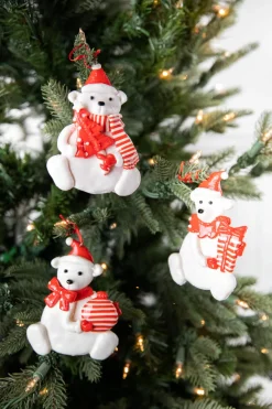 4” Christmas Polar Bear Ornament