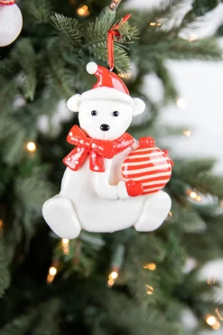 4” Christmas Polar Bear Ornament