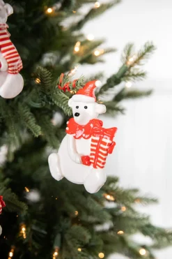 4” Christmas Polar Bear Ornament