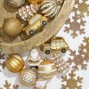 Christmas Shatterproof 25 Piece Assortment - Gold, White
