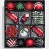 Christmas Shatterproof 25 Piece Assortment - Red, Green, White