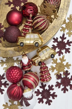 Christmas Shatterproof 25 Piece Assortment - Red, Gold