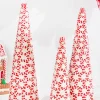 10.5" - 16.5" Clay Dough Peppermint Candy Trees - Set Of 3
