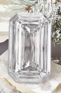 8" Clear Jewel Ornament