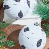 15 Cm Birch Ball Christmas Ornaments-Set of 2