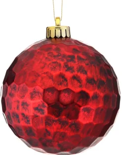 12cm Hammered Antique Ball Ornament