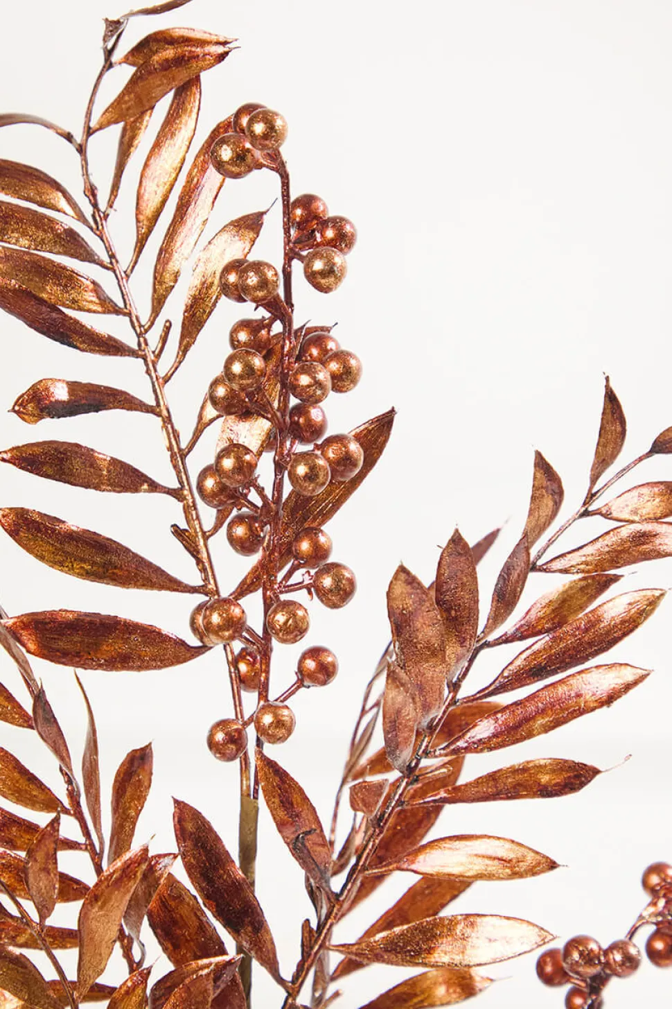 30" Copper Metallic Pepperberry Stem