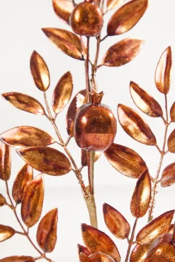 26" Copper Metallic Pomegranate Stem