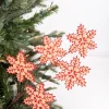 25” Cork Cutout Gingerbread Snowflake Stem