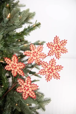 25” Cork Cutout Gingerbread Snowflake Stem