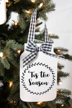 6” Country Mason Jar Ornament