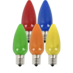 C9 Platinum Elite LED SMD Bulb (25 bulbs/bag) - Frosted, Multi