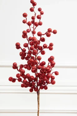 29” Crabapple Spray Glitter - Red