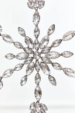9.5" Crystal Jeweled Snowflake Ornament