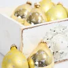6ct Glass Drop Aztec Gold & Gold Velvet with Silver Stars