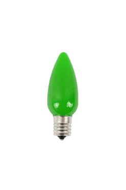 C9 Wonderful LED SMD Bulb (25 bulbs/bag) - Frosted, Green