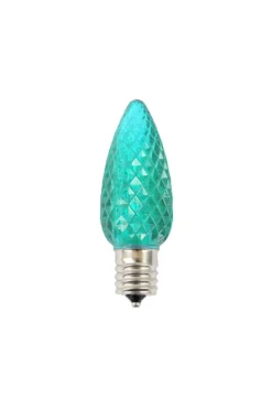 C9 Wonderful LED SMD Bulb (25 bulbs/bag) - Faceted, Teal