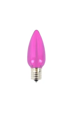 C9 Wonderful LED SMD Bulb (25 bulbs/bag) - Smooth, Pink