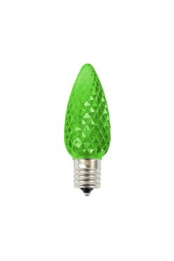 C9 Wonderful LED SMD Bulb (25 bulbs/bag) - Faceted, Green