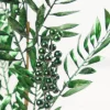 30" Dark Green Metallic Pepperberry Stem