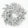 24" Deluxe Flocked Wreath