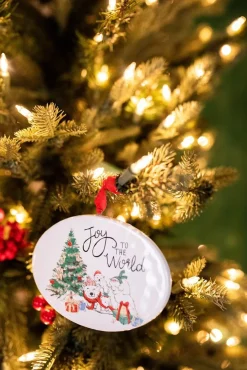 4.7” Dolomite Holiday Truck & Polar Bear Ornament