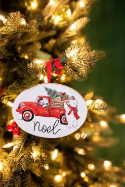 4.7” Dolomite Holiday Truck & Polar Bear Ornament