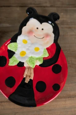 Dolomite Ladybug Serving Plate - Set of 2