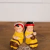 3" Dolomite Native American Couple Salt & Pepper Shakers