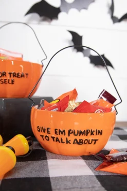 Dolomite Sassy Pumpkin Bowl with Handle