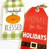15.75” Double Sided Holiday Wall Decor