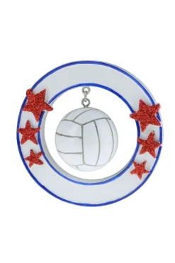3D Volleyball Personalizable Ornament