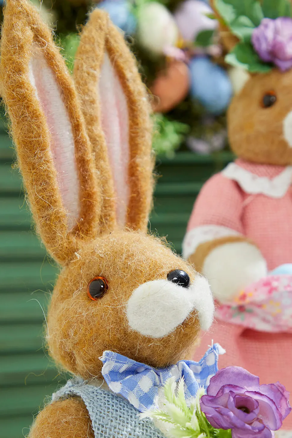 14.25" Easter Bunnies With Eggs