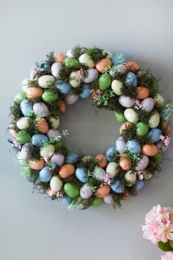 17.25" Easter Egg Wreath