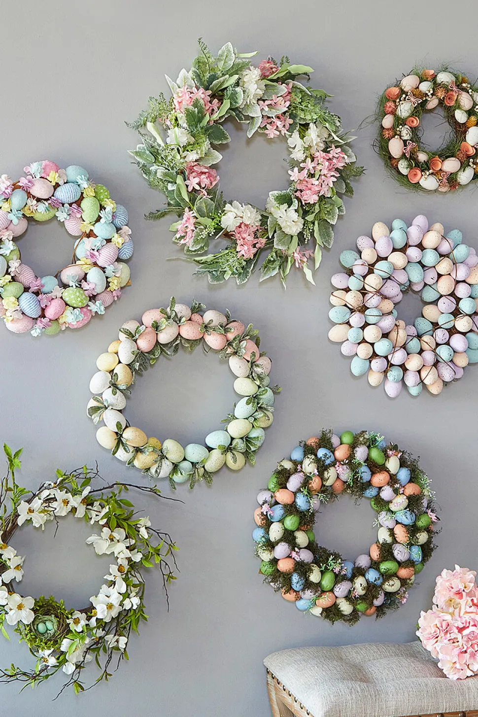 13" Easter Egg Wreath