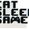2.5" Eat Sleep Game Customizable Ornament