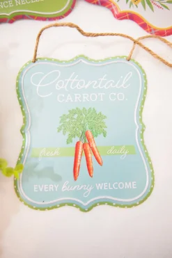 7" Embossed Tin Easter Sign