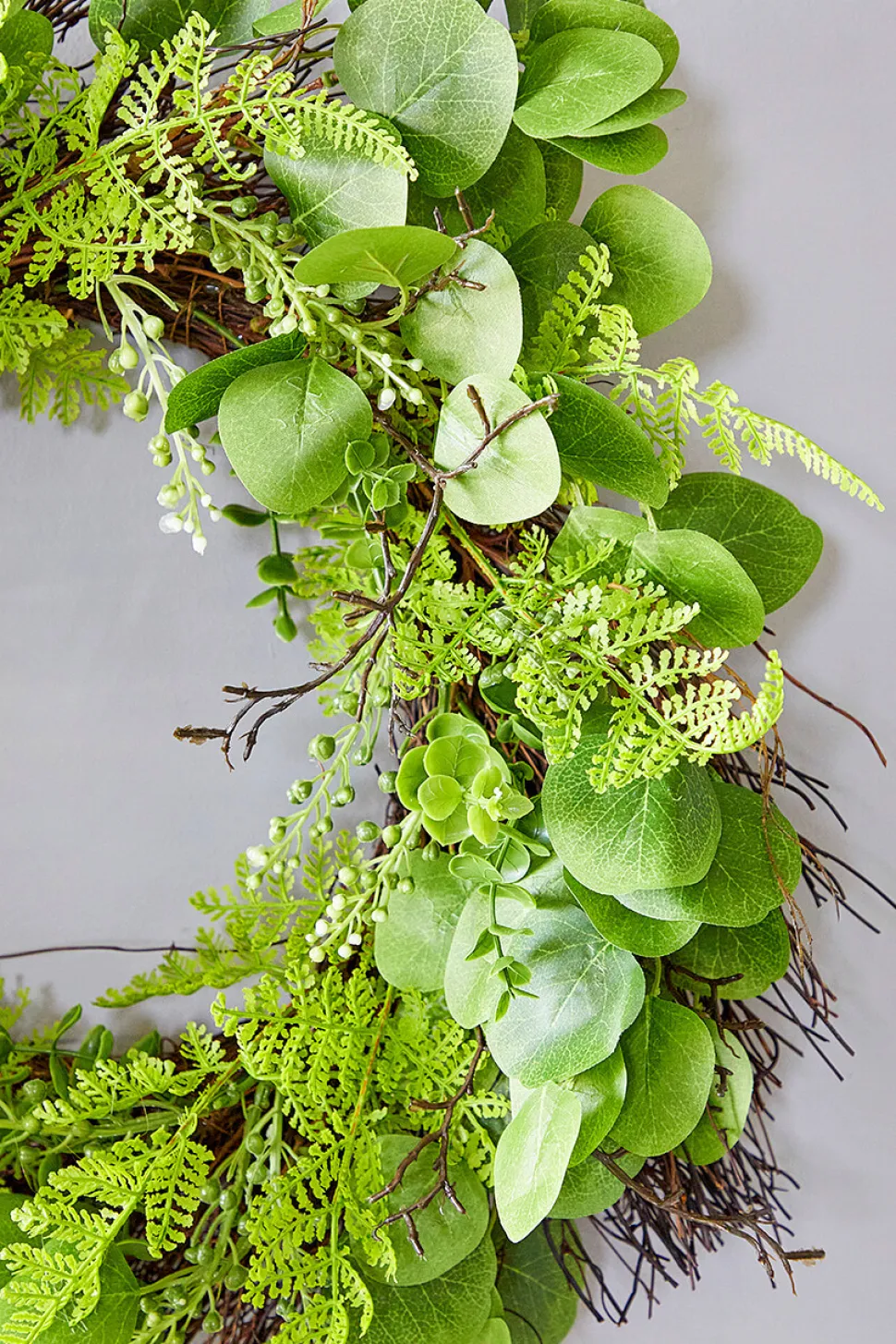 22" Eucalyptus Fern Wreath