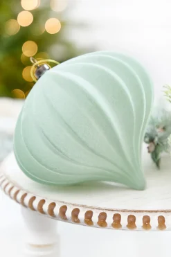 6" Eucalyptus Flocked Onion Ornament