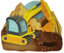 3" Excavator Customizable Ornament