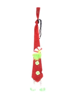 Fabric Christmas Dangling Legs Tie