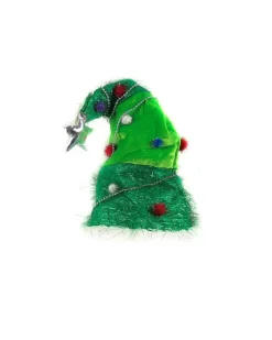 Fabric Elfin Ugly Santa Hat