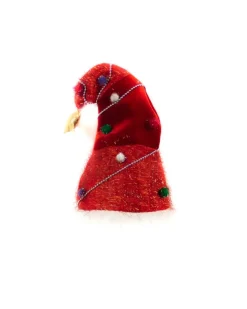 Fabric Elfin Ugly Santa Hat